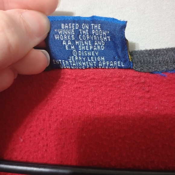 Vintage Winnie The POOH Disney Women's Fleece Pullover Jerry Leigh Size Large - Picture 4 of 8